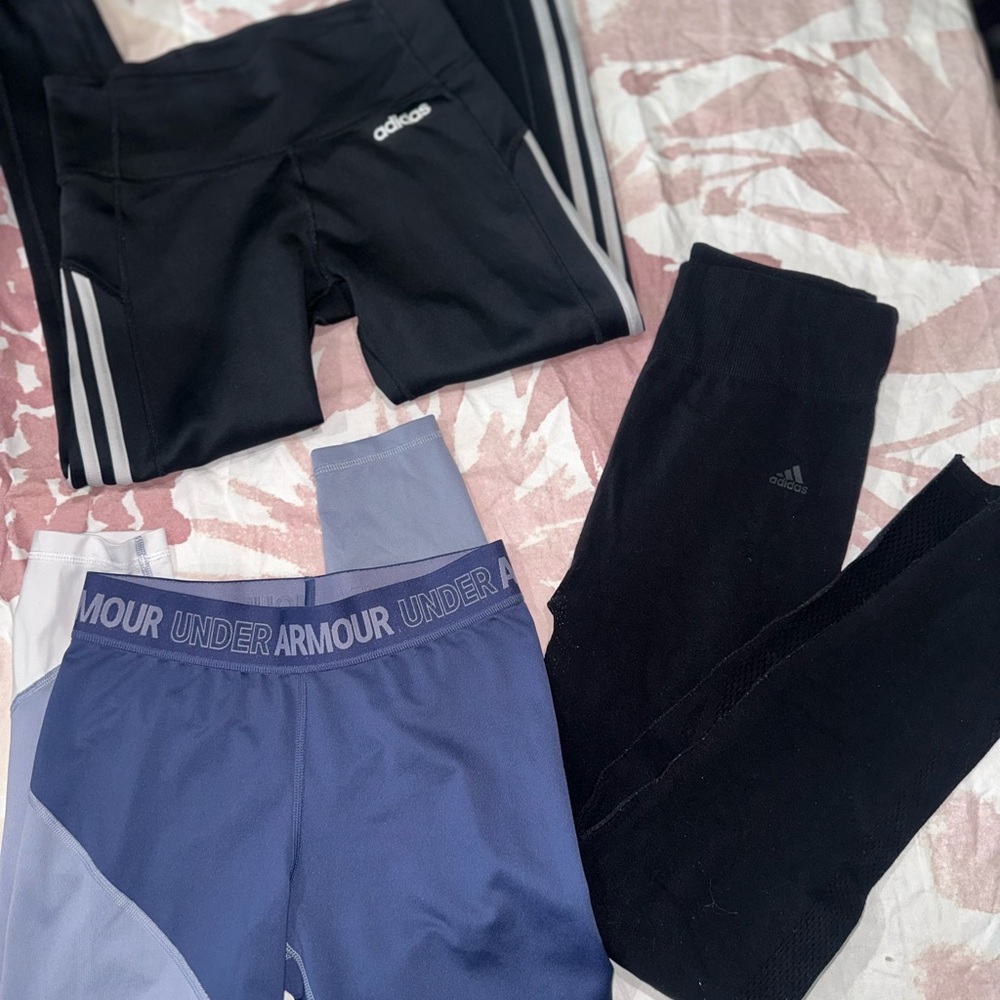 Bundle Adidas Black and Gray Women's Leggings